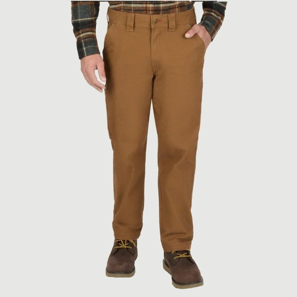 Coleman Men's Canvas Durable Utility Comfort Stretch Pant Copper 34X30 NWT